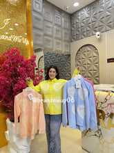 Heart Embroidery Cotton Shirt (PRM-646)